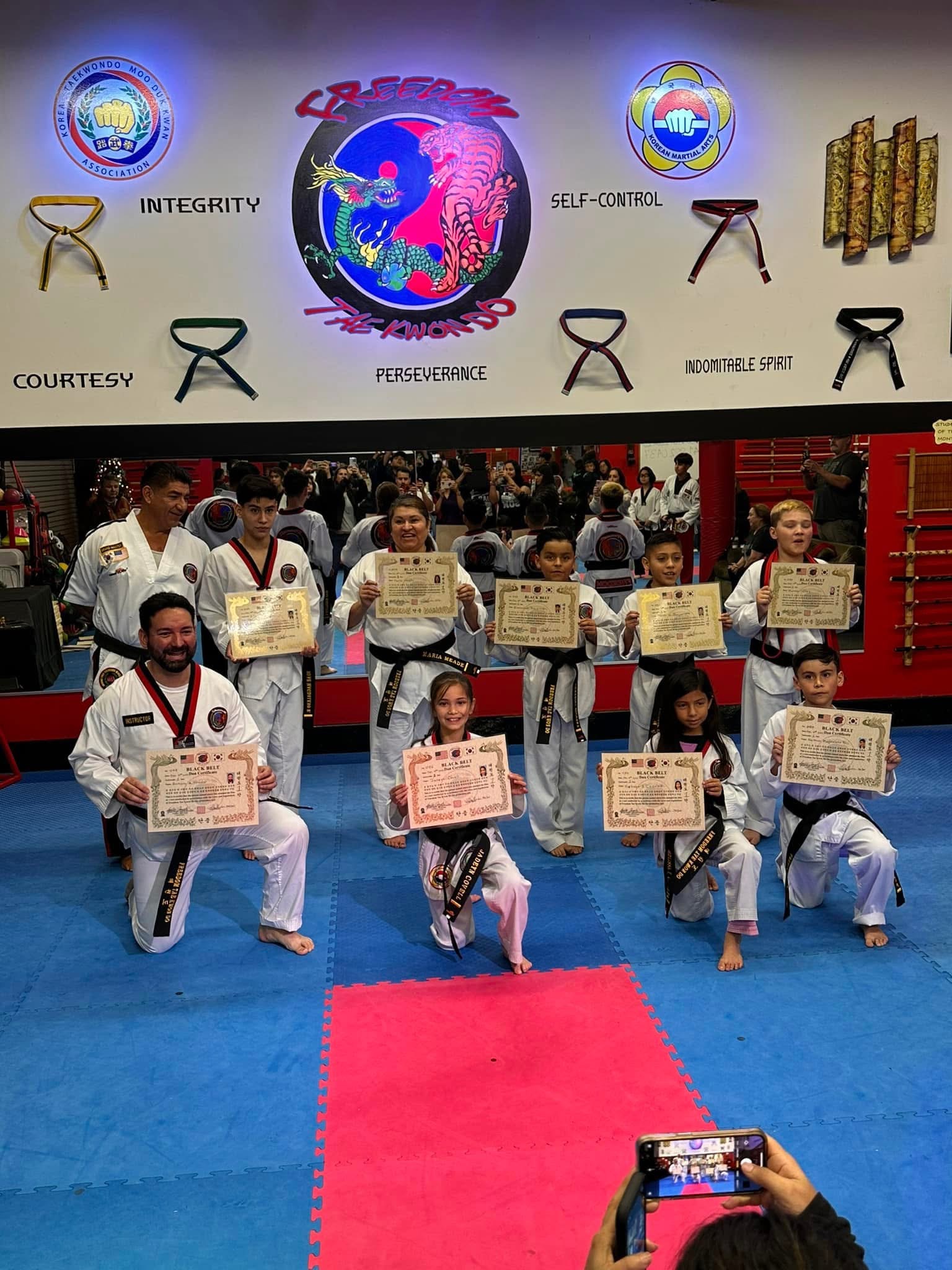 Taekwondo class